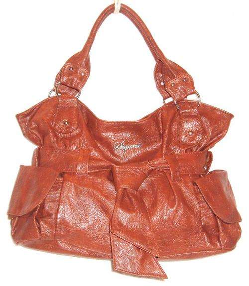 " R1 AUCTION " - Handbag  - INTERESTING DETAILING - Brown