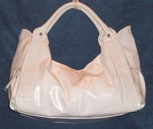 Handbag - "VERY DIFFERENT"  TOTE WITH FINE PLAITED DETAILING - White