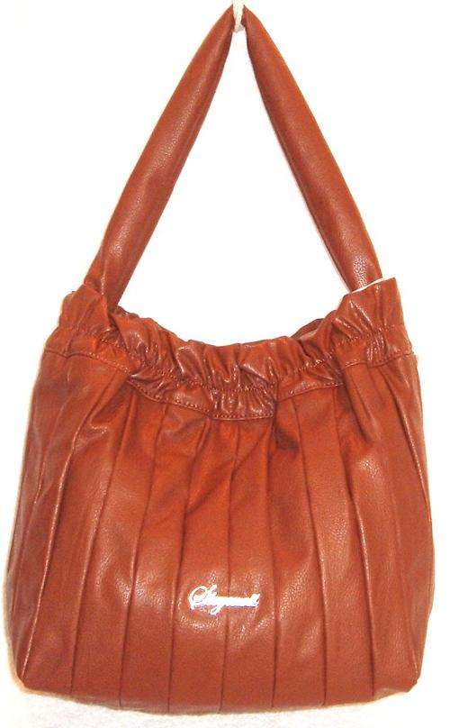 SPECIAL ! - YEARLY STOCK CLEARANCE - Handbag - HOBO STYLE - VERY CUTE WITH ELASTICISED TOP - Brown