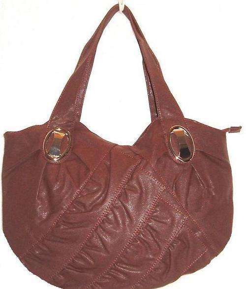 Handbag - TOTE WITH INTERESTING DETAILING - Brown