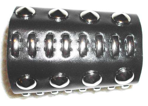 "METAL / ROCKER"  WRISTBANDS  - " Colour Black with Silver Studding "