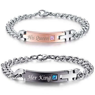 His or hers couple bracelet - price for 2