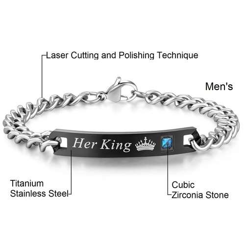His or hers couple bracelet - price for 2