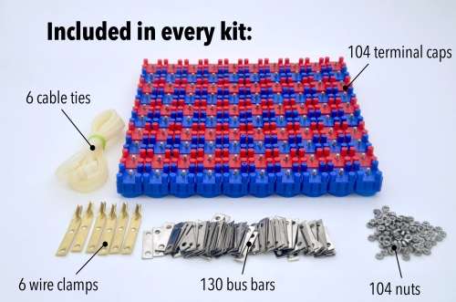 No Spot Welding. Colour Coded Vruzend DIY Solderless 18650 Battery Holders.