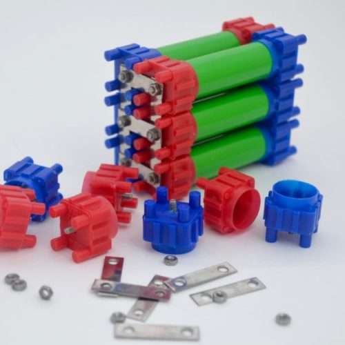 No Spot Welding. Colour Coded Vruzend DIY Solderless 18650 Battery Holders.