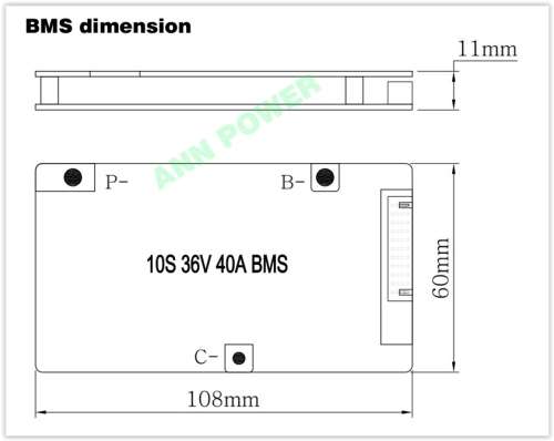 10S 36V 40A BMS Battery Management Li-ion Cell Battery ANN Balanced bike E-bike SA seller SA stock