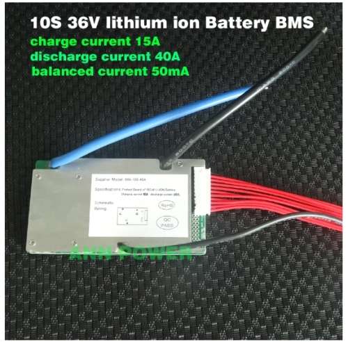 10S 36V 40A BMS Battery Management Li-ion Cell Battery ANN Balanced bike E-bike SA seller SA stock