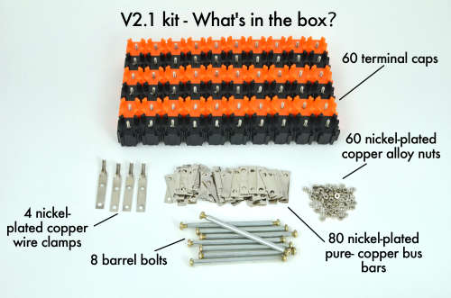 NEW! Vruzend V2.1 DIY Solderless 18650 Battery Holder No Spot Weld Colour Coded SA Stock