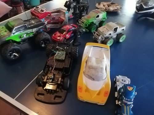 Radio Control Cars. Spares repaires. Some working.