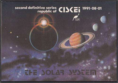 Ciskei  Solar System first day folder
