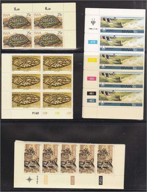 SWA  4  lovely sets of controls  MNH