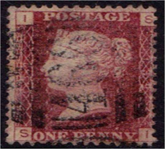GB QV 1d red  scarce plate  139  good used