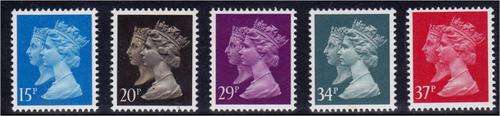 GB QE II  1d black commem set  MNG  SG  1467-1474