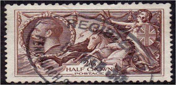 GB KG V  2/6d  Seahorse  SG 450  fine used