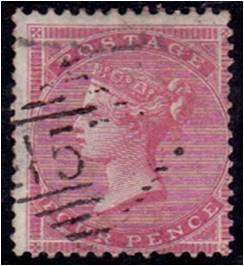 GB QV  4d Rose-carmine  SG  66  fine used