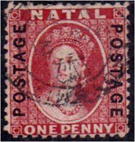 Natal  QV  1d Chalon  O/printed  SG 60 fine used