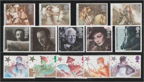 GB QE II  3  earlier  commemorative sets  MNH