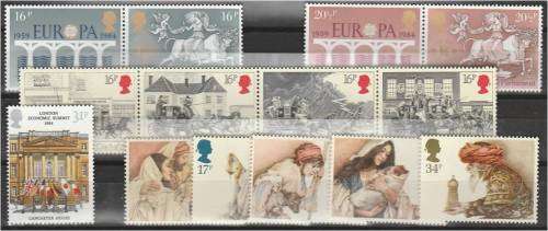 GB QE II  5 earlier commemorative sets  MNH