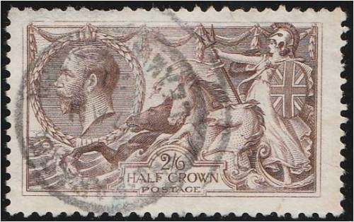 GB KG V   2/6d  Seahorse  SG 405  fine used