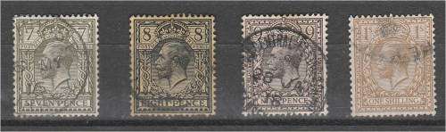 GB KG V 4 defns  SG 387, 391, 392 &395 fine used