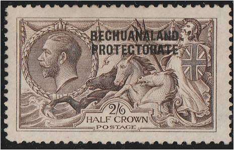 Bechuanaland  2/6d Seahorse O/Prtd  SACC  82  MM