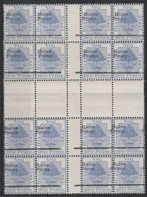 OFS  Stunning 1/2d on 3d O/Prtd SACC 45 Centre of sheet MNH