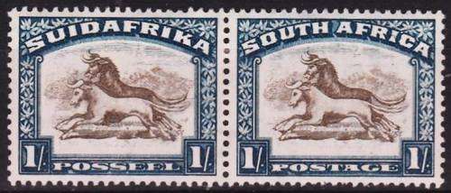 Union 1/- Roto pair SACC 49a (inv Wmk)  LMM