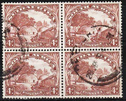 Union 4d Roto Blk x 4 SACC 47a (inv wmk) fine used