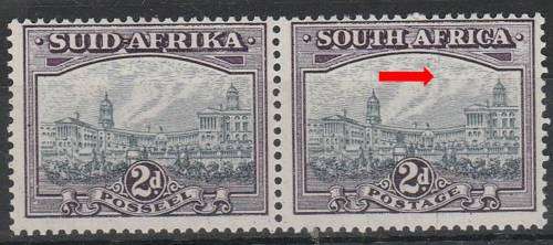 Union  2d grey & dull purple SACC 58a MNH variety thin line