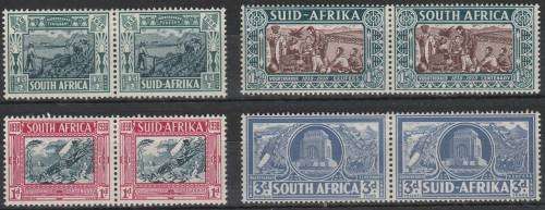 Union  Voortrekker Centenary set SACC 75-78 MM pairs