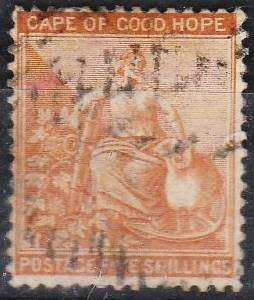 COGH  5/- Hope seated SACC 26 fine used