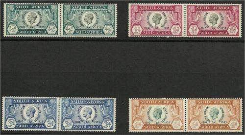 Union KG V Silver Jubilee superb  LMM set  SACC  64-67