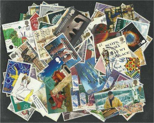 GB QE II 100 different very fine used stamps (NO MACHINS)