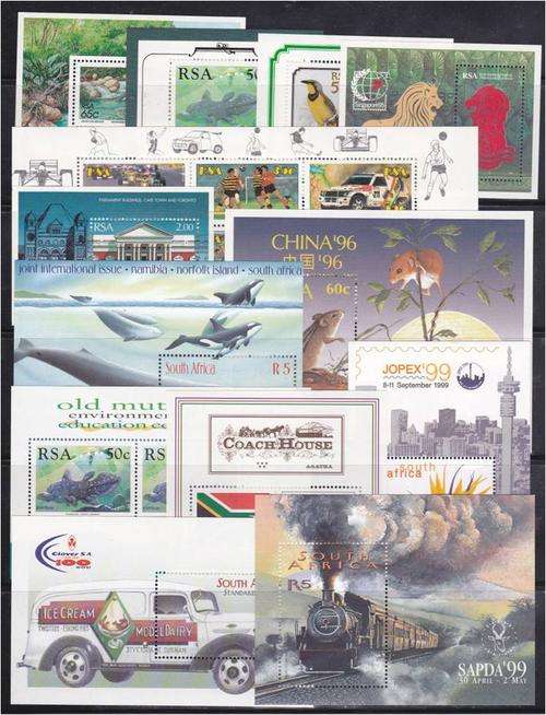 RSA  13  MNH  miniature sheets