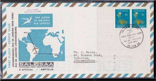 RSA  FDC No. 9 first flight New York  1969