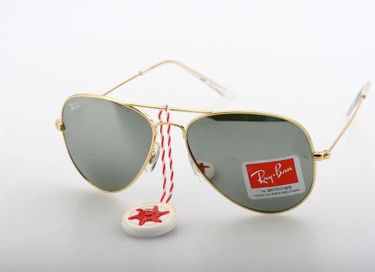 RAY BAN RB3025 Aviator Silver Mirror Gold frame Sunglasses 58MM (free shipping)