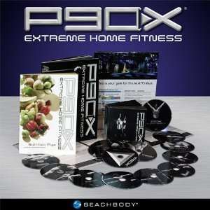 P90 X EXTREME HOME FITNESS 13 DVDs + GUIDES & CALENDER(Free Shipping)
