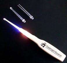 Ear & nose inspection light tweezer stick-  inspect ear/nose & remove unwanted objects like a PRO.