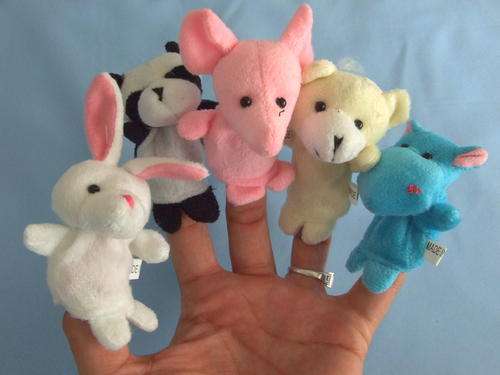 Cartoon  animals finger puppets - this lovely toy will keep your baby laughing for hours!!