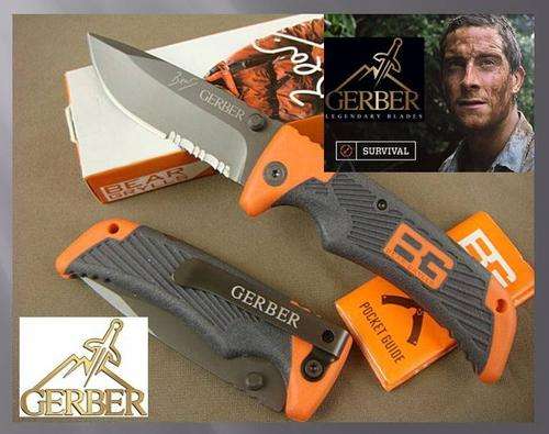 Brand New Gerber Bear Grylls scout Knife & survival guide & lifetime warranty - NO RESERVE!!