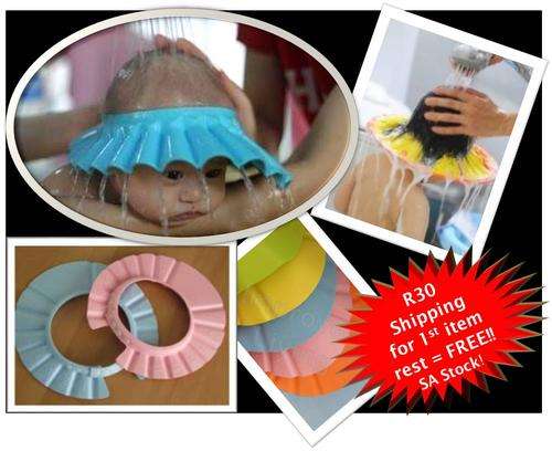 *Happy Baby bath caps *Bath time = FUN time!* with 4 ultra-adjustable quick clips!