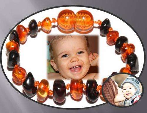 Baby teething anklet / bracelet. Century old natural europian teething remedy  - Low shipping!