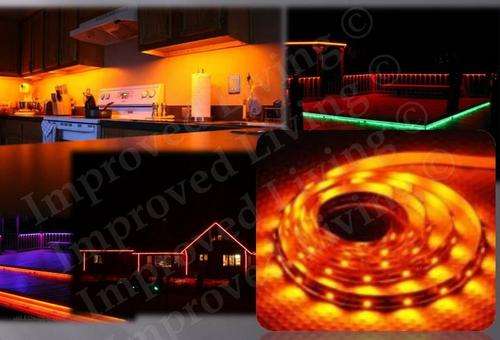 BRAND NEW UNIQUE * Waterproof* ORANGE LED strip light - 300LEDs/ 5m (price/m)- FREE SHIPPING OPTION