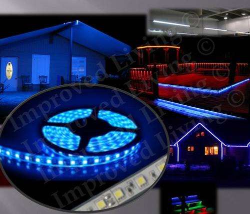 ** Waterproof ** Bright BLUE LED strip light 60LED's/m. Low cost fast shipping with tracking #