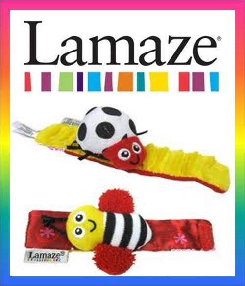 LAMAZE developmental baby Cute Gardenbug Wrist Rattle - FREE SHIPPING OPTION!!!!!