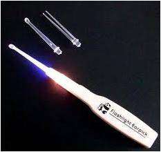 Ear & nose inspection light tweezer stick-  inspect ear/nose FREE SHIPPING OPTION