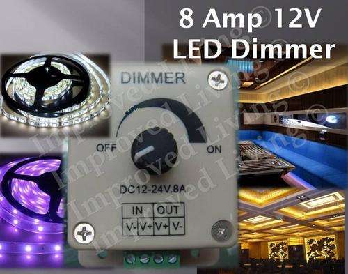 LED strip dimmer 96 Watt 12V DC 8A - FREE SHIPPING OPTION
