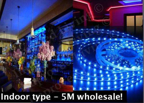 3528 Led Strip Light 60 Led p/mtr-4.8W p/mtr -Blue-Non Waterproof-Price p/mtr