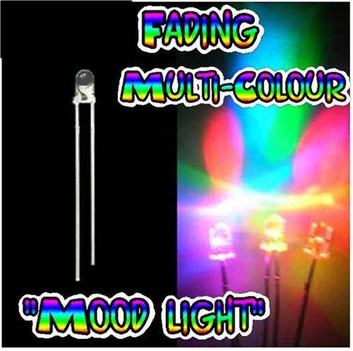 Slow Fading Multi-Colour LED - 5mm RGB "Mood light" LED Light Lamp