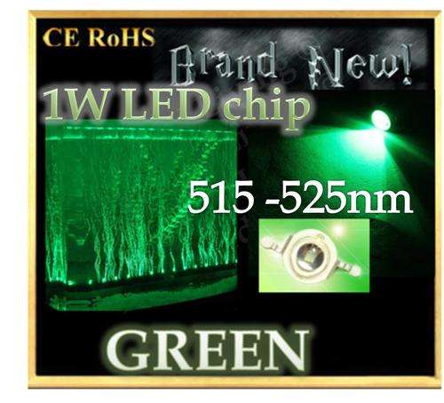 Aquamarine Extreme Green LED chip - 515 - 525nm - FREE SHIPPING OPTION